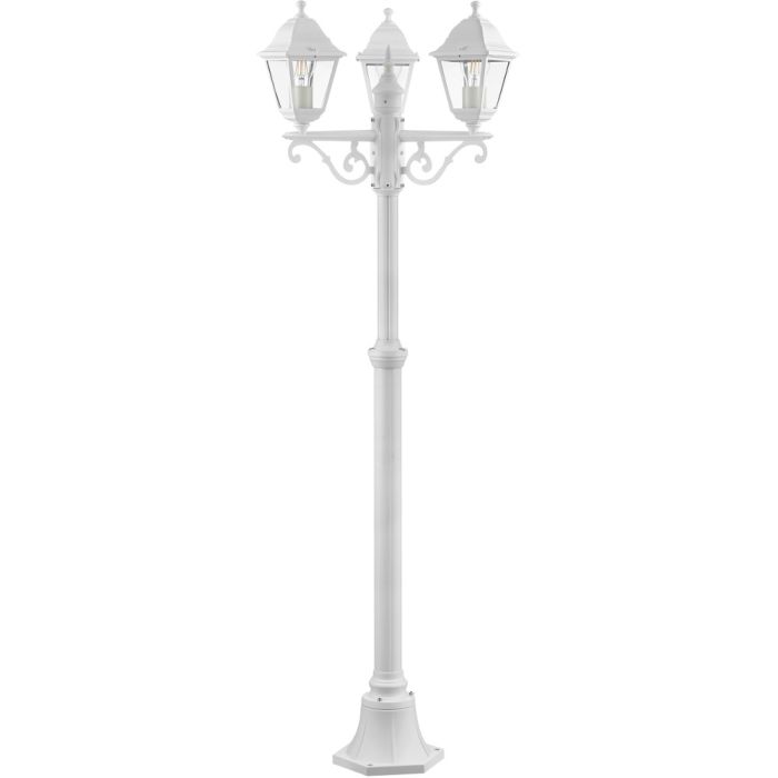 Brilliant Nissie 90995A05 mat witte lantaarnpaal
