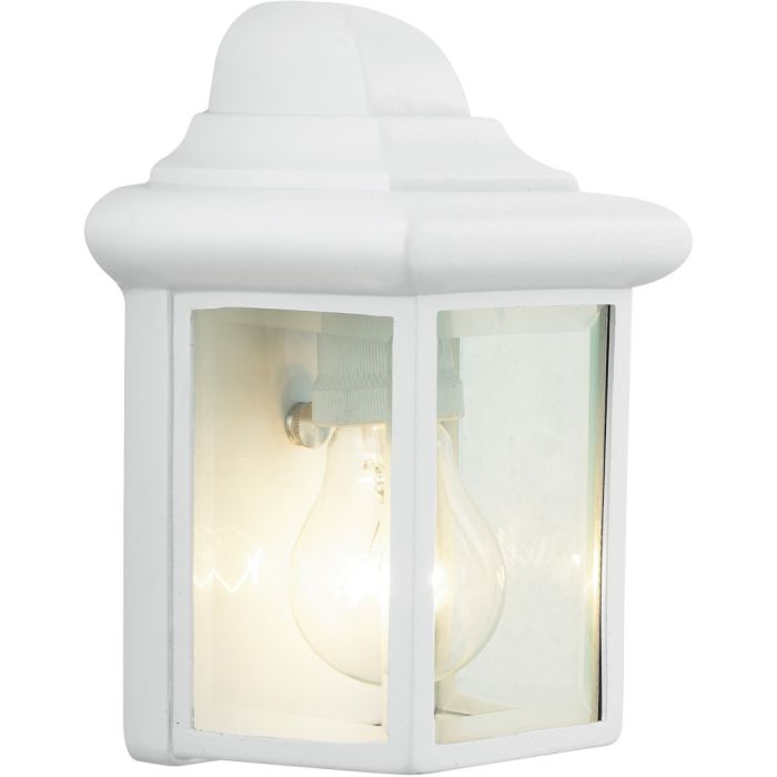 Brilliant Nissie 91018A05 witte buitenlamp van metaal en glas