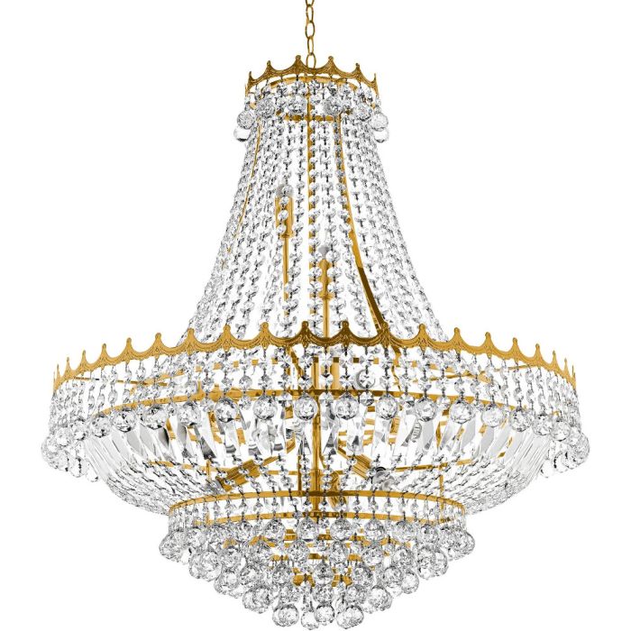 Searchlight Versailles 9112-82GO goud kleurige zakkroonluchter