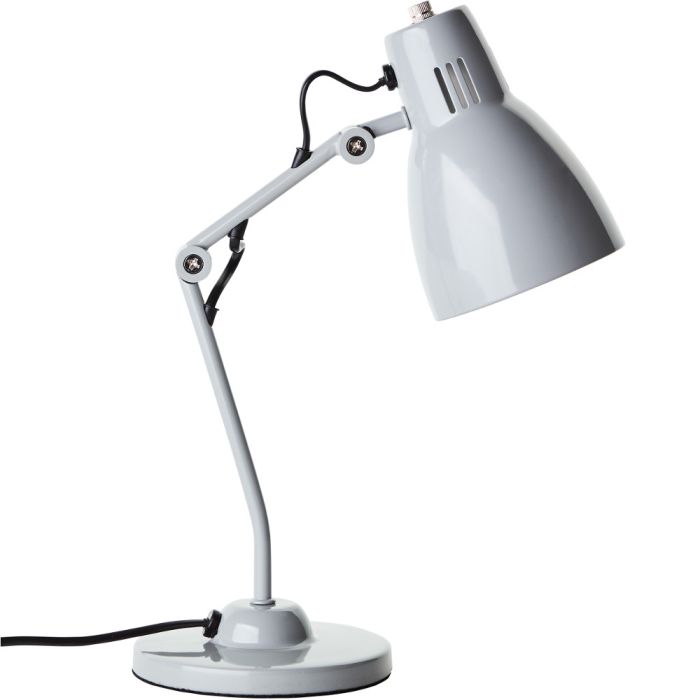 Brilliant Bailie 94591/22 grijze bureaulamp