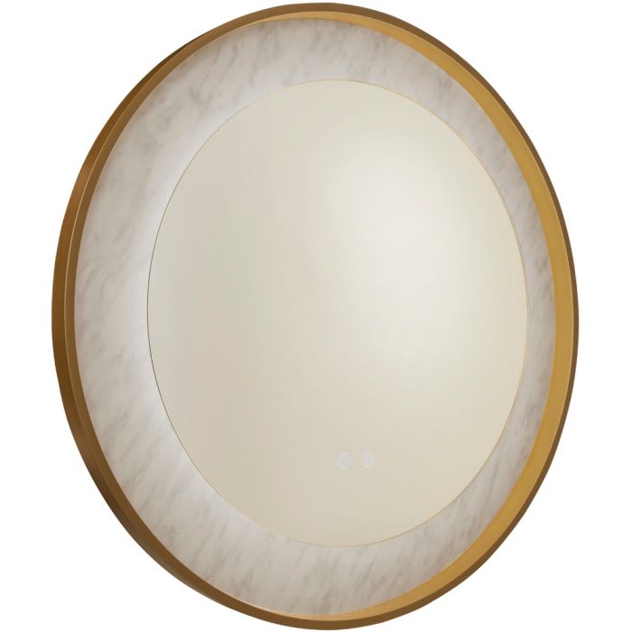 Searchlight Luxo 96060GO goud kleurige spiegel met marmereffect