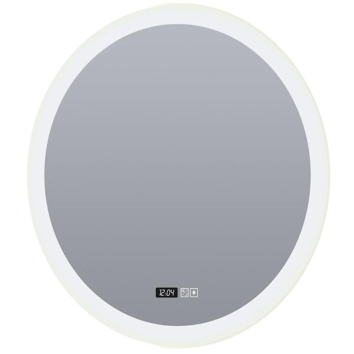 Badkamer spiegellamp 60cm diameter met klok