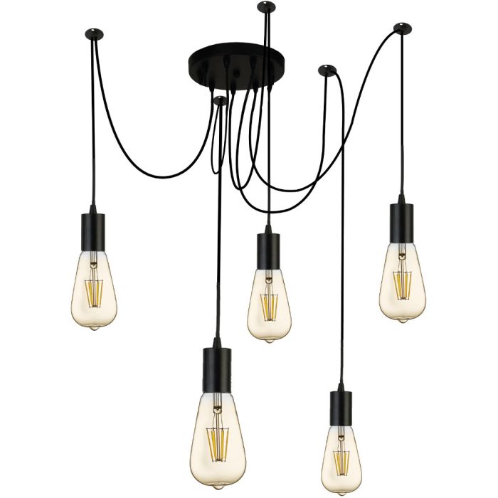 Searchlight Squiggle 9665-5BK