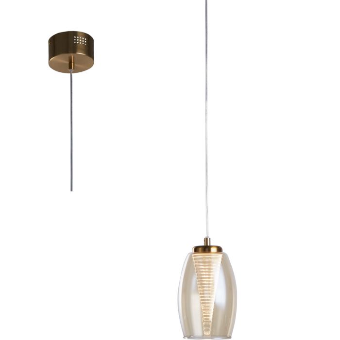 Searchlight Cyclone 97291-1CP champagne kleurige hanglamp