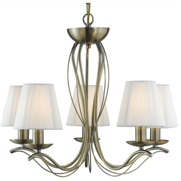 Searchlight Andretti 9825-5AB bronzen kroonluchter