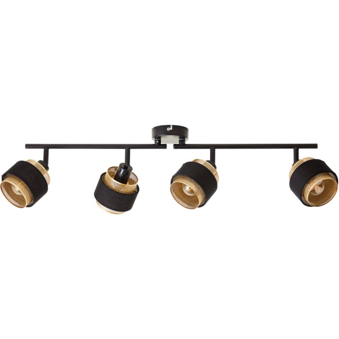 Brilliant Grove 99302/86 zwart met goudkleurige spot