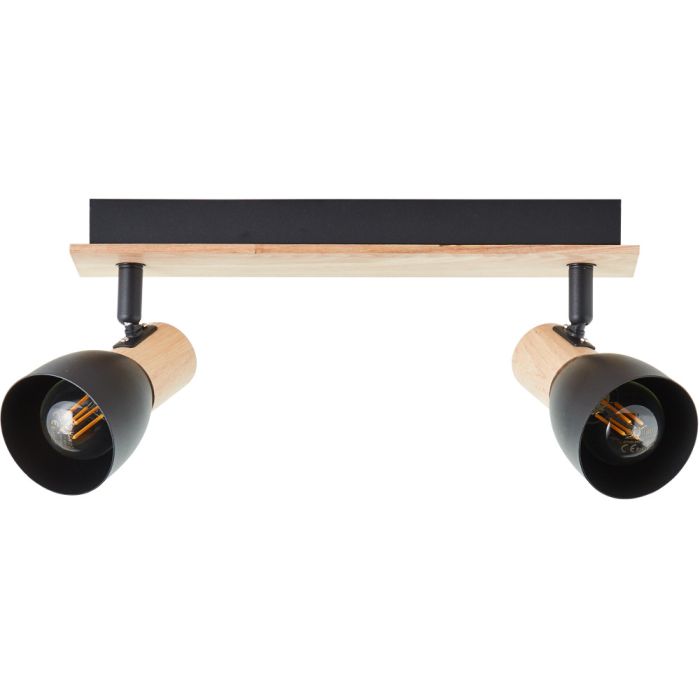 Brilliant Daintree 99711/76 zwart met houten spot