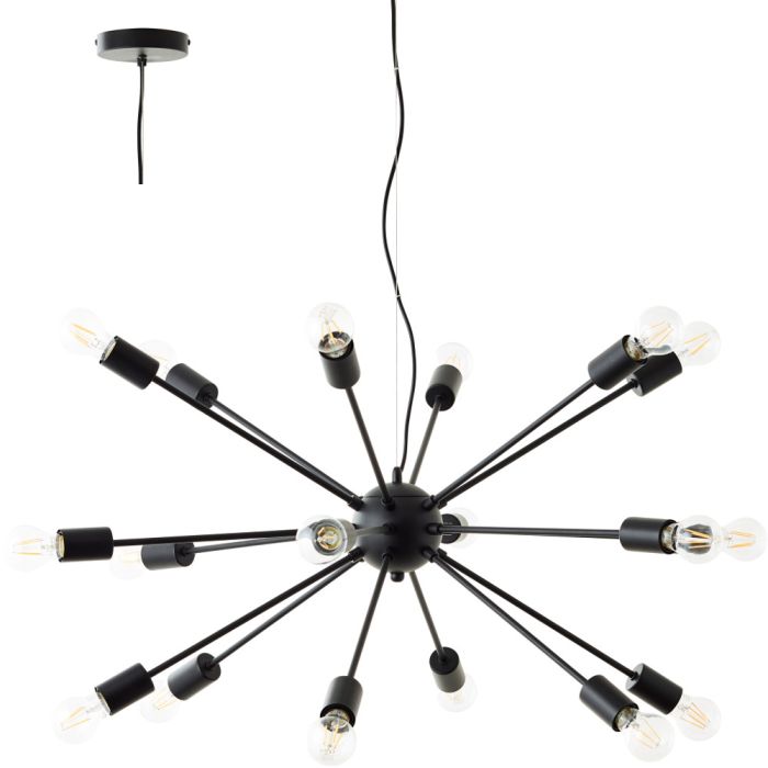 Brilliant Dree 99909/76 grote zwarte hanglamp