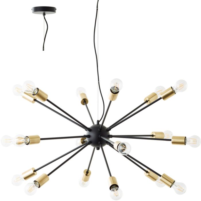 Brilliant Dree 99909/78 grote zwarte hanglamp