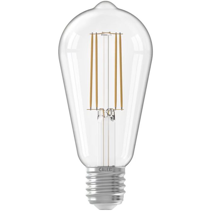 Calex Rustiek ST64 Straight filament 220-240V 4.5W 470lm 2700K E27 Dimbaar met LED dimmer 
