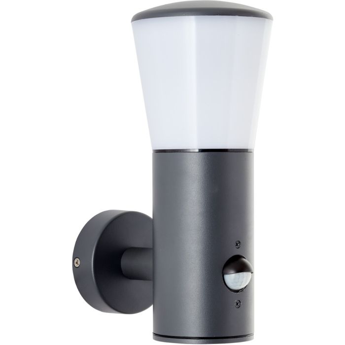 Brilliant Cliff 96476/63 antraciet grijze buitenlamp met bewegingsmelder