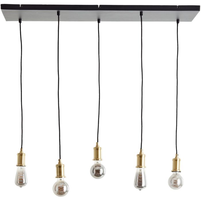 Brilliant Darcia 99814/06 mat messing hanglamp