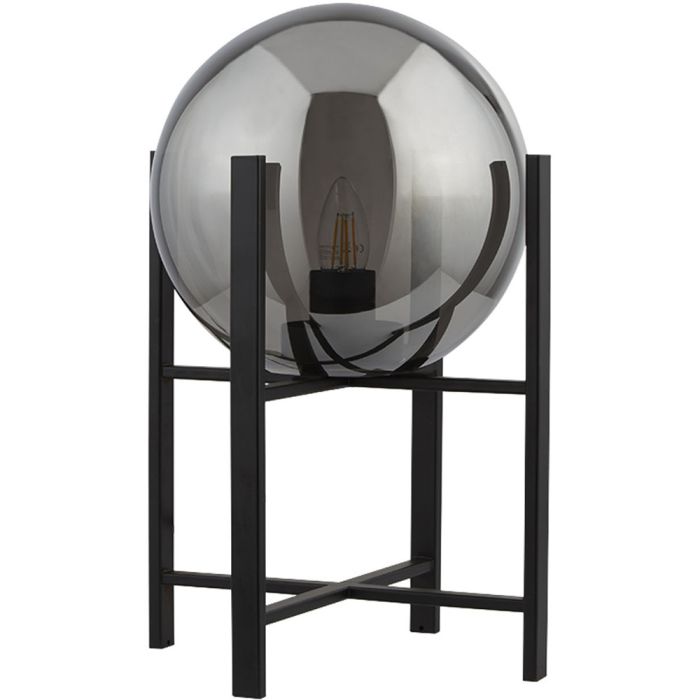 Searchlight Amsterdam EU1029-1SM zwarte tafellamp