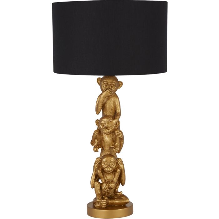 Searchlight Wise Monkeys EU1030GO horen zien en zwijgen tafellamp