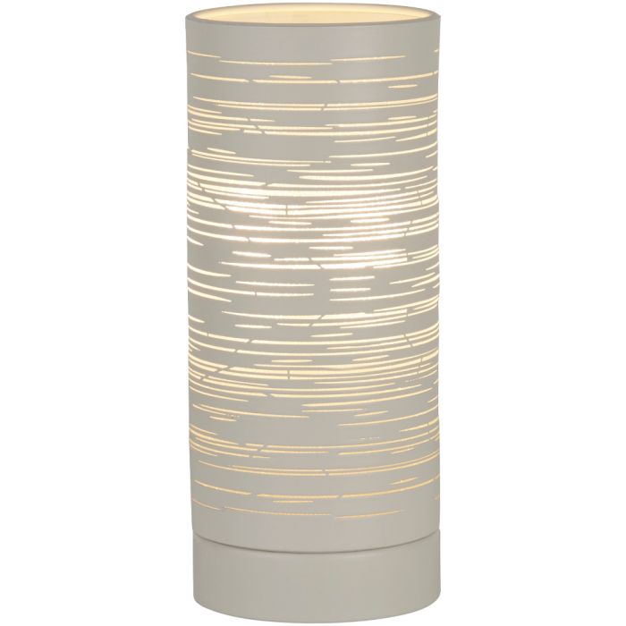 Searchlight Savvy EU1941-1WH witte tafellamp van metaal