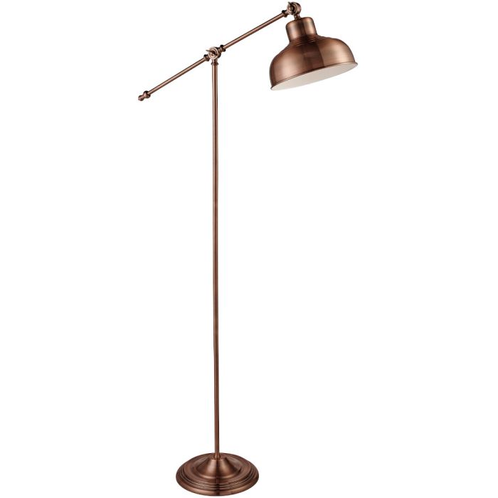 Searchlight Macbeth EU2028CU koperkleurige vloerlamp