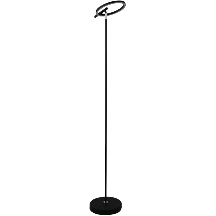 Searchlight Space EU82803BK zwarte ringvormige vloerlamp