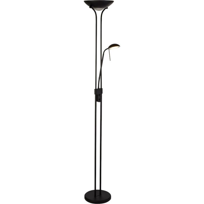 Searchlight Mother EU5430BK zwarte uplighter met leeslamp