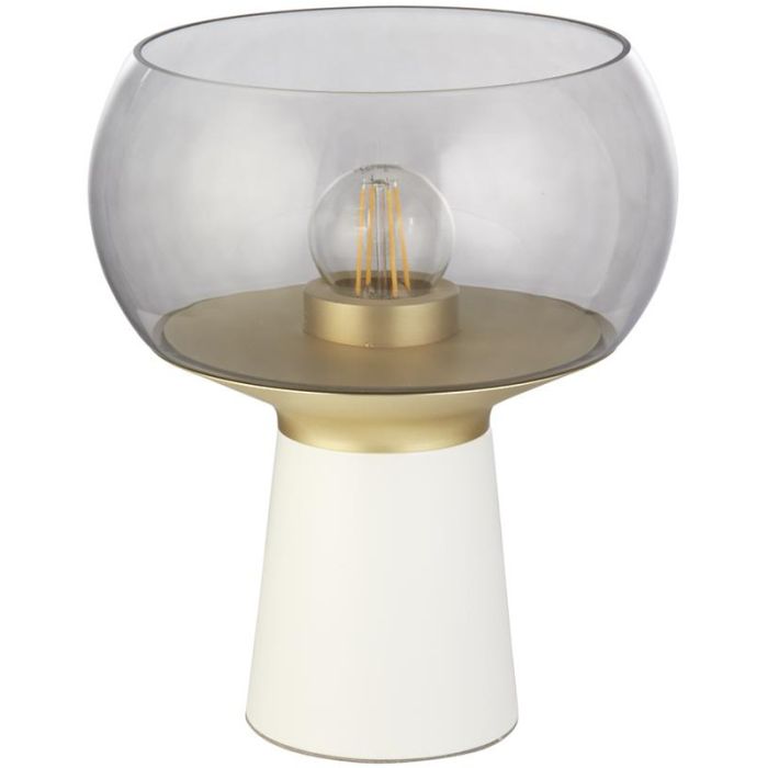Searchlight Goblet EU60241 wit met gouden tafellamp