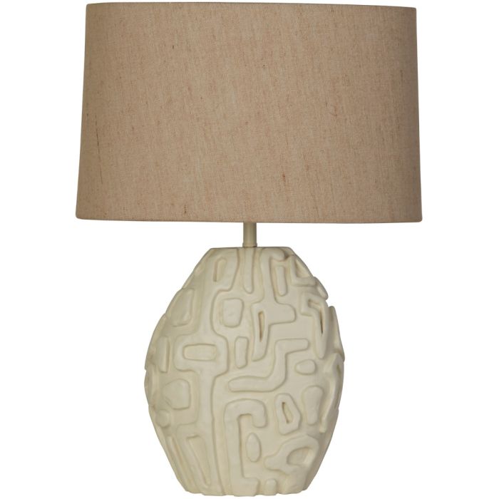 Searchlight Adelaide EU61520CR creme resin tafellamp