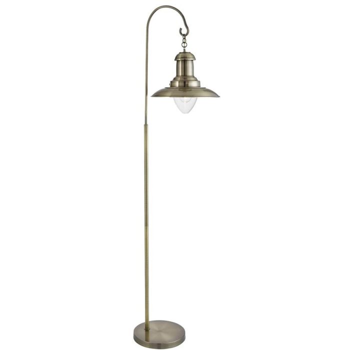 Searchlight Fisherman 6502AB antiek bronzen vloerlamp