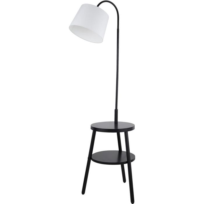 Vloerlamp Ridge 74730BK zwarte vloerlamp met tafel