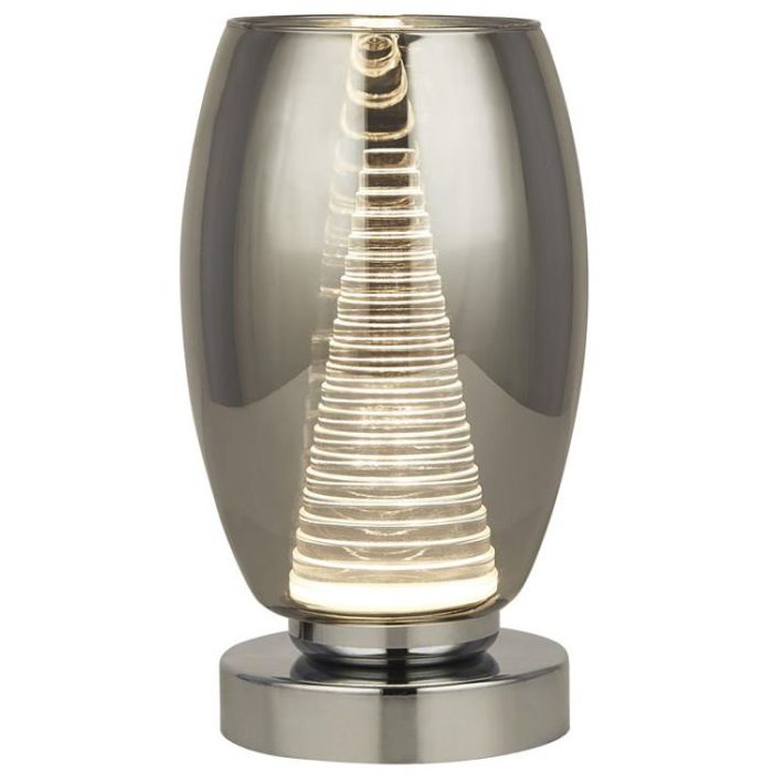 Searchlight Cyclone EU97293-1SM rookglazen tafellamp