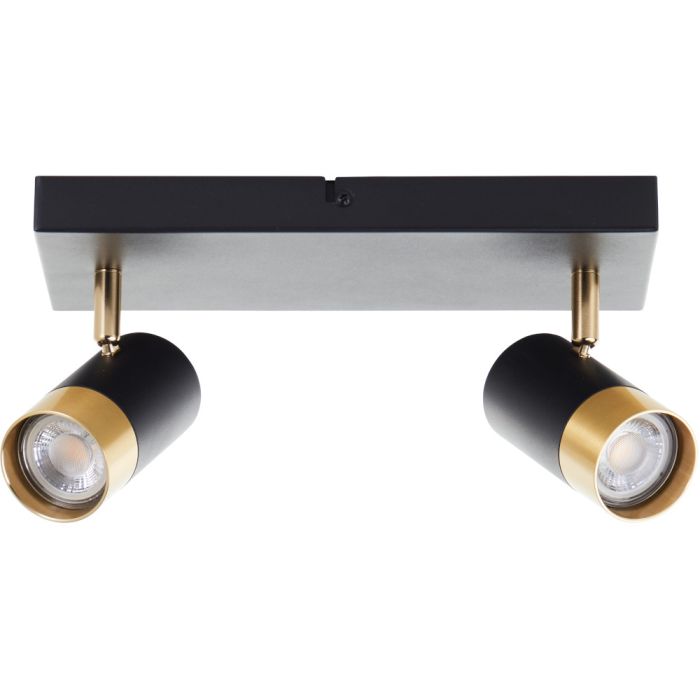 Brilliant Vigolo G03413/86 zwart met goudkleurige spot