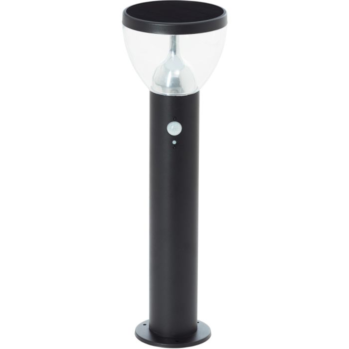 Brilliant Tulip G40411/06 zwarte sokkellamp met solar