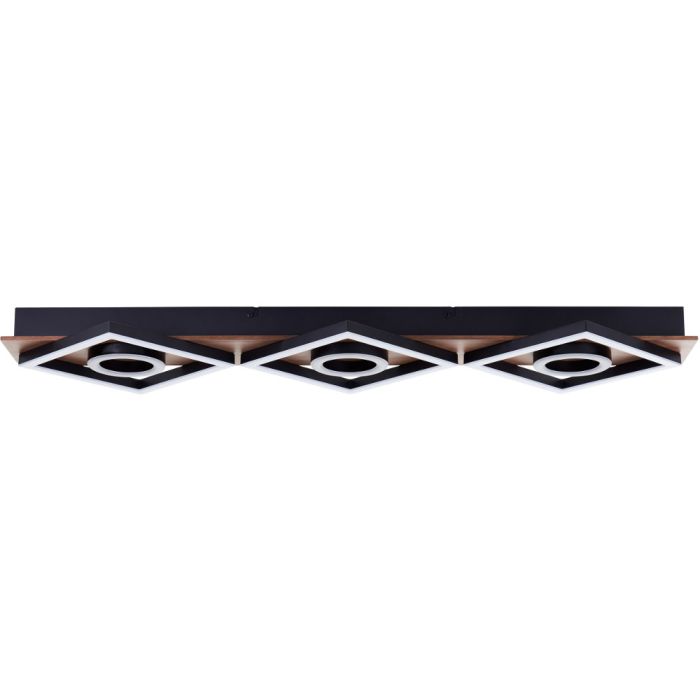 Brilliant Maureen G80113/76 donkerhouten plafondlamp