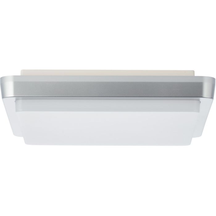 Brilliant Devora G91010A58 zilverkleurige vierkante buiten plafondlamp