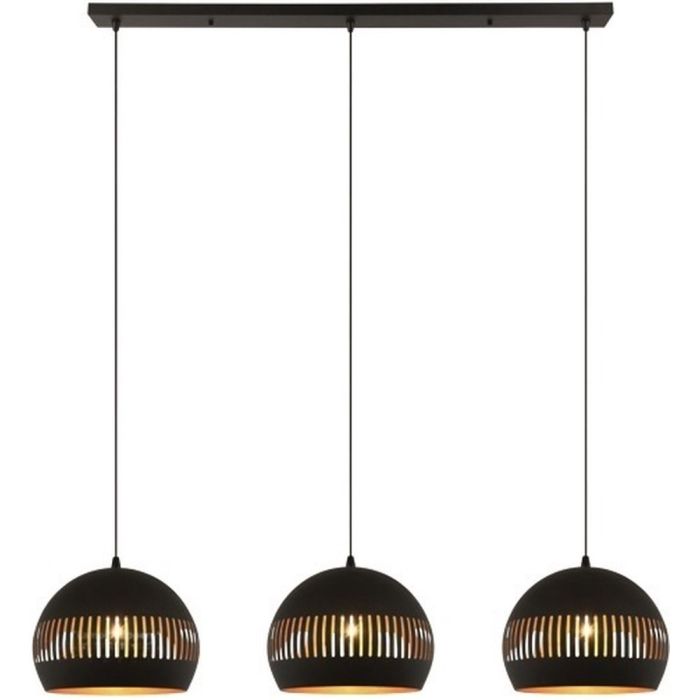 Freelight Globo H2503Z zwart met goudkleurige hanglamp