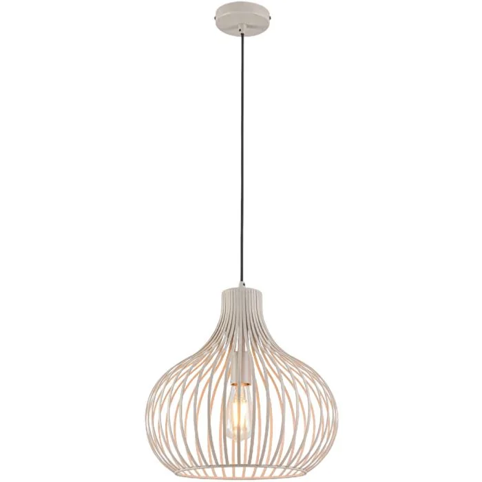 Freelight Aglio H7842C creme kleurige hanglamp van dunne metaal draden