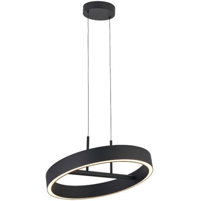 Freelight Livello H1940Z zwarte ringvormige hanglamp