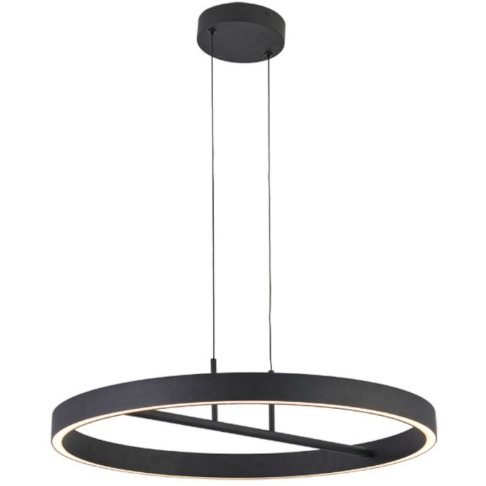 Freelight Livello H1960Z zwarte ringvormige hanglamp