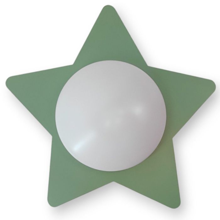 Niermann Ster 6605 salie groene plafondlamp