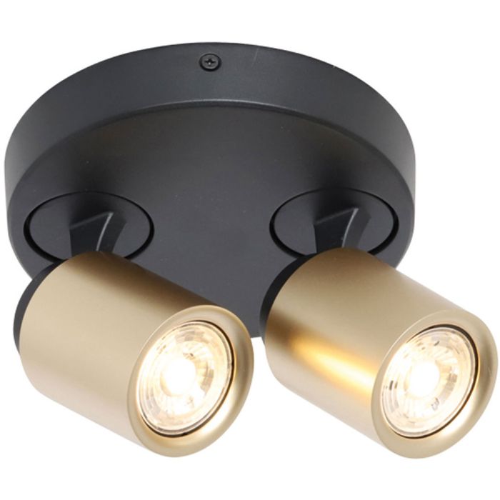 Freelight Razza PL1502BG zwart met goudkleurige spot