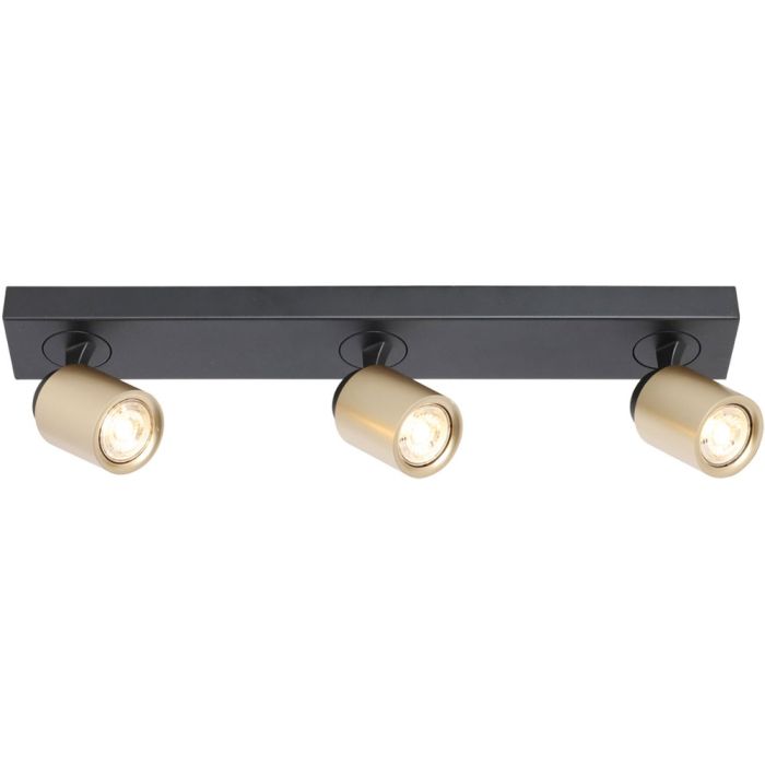 Freelight Razza PL1531BG zwart met goudkleurige spots