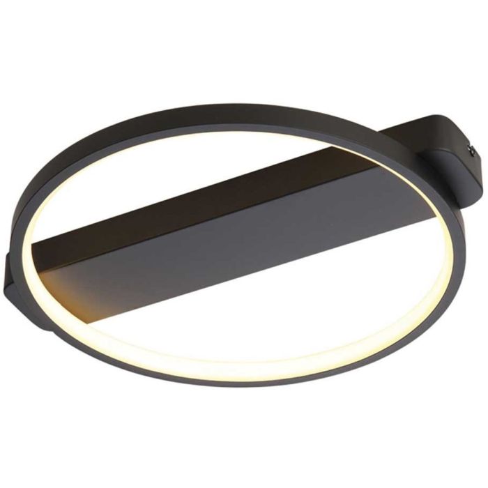 Freelight Cintura PL1835Z zwarte plafondlamp met ring
