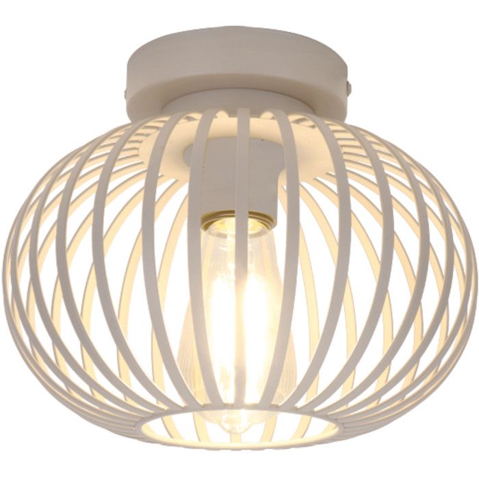 Freelight Aglio PL7825C creme kleurige plafondlamp van dunne reepjes metaal