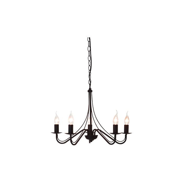 Trio Country R1198-24 kroonluchter bruin