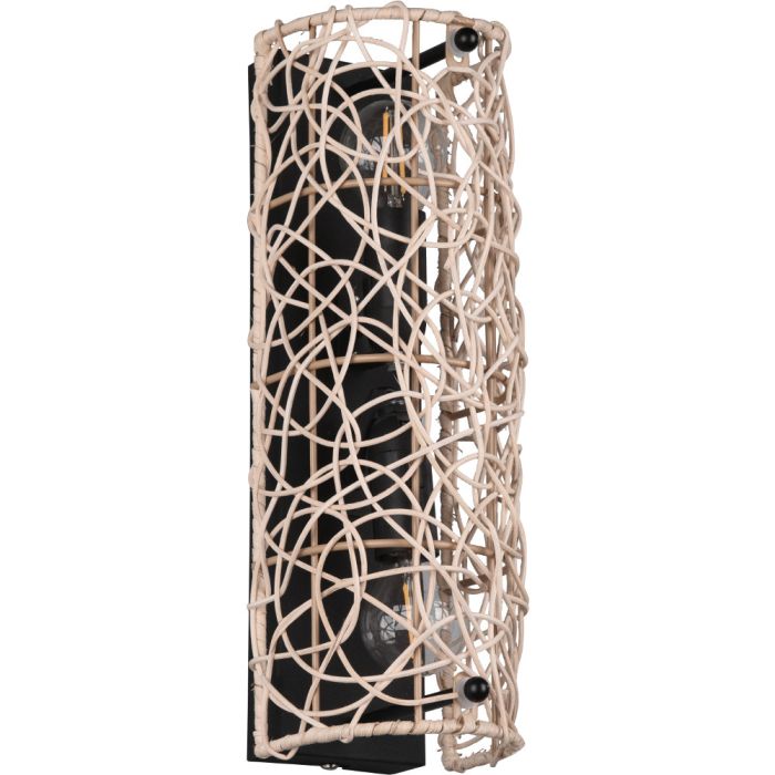 Trio Lovis R21142036 wandlamp met rotan vlechtwerk