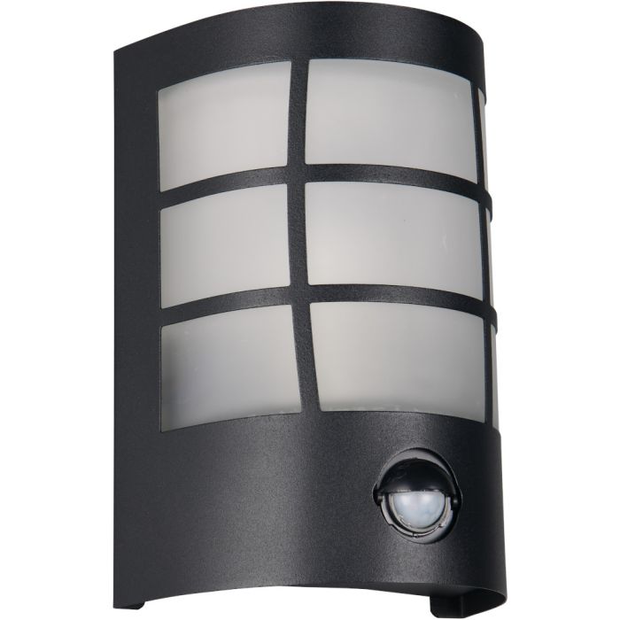 Reality Sintra R26459132 zwarte buitenlamp met bewegingsmelder