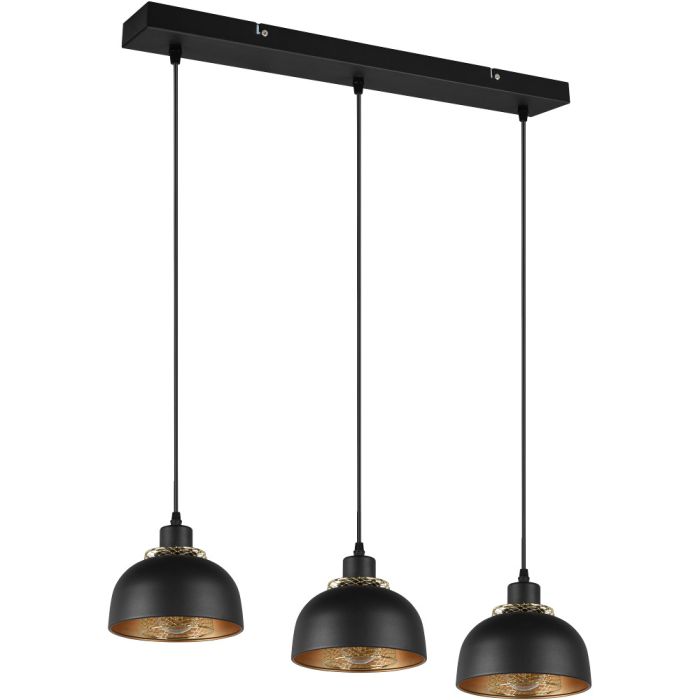 Trio Punch R30813032 mat zwarte hanglamp