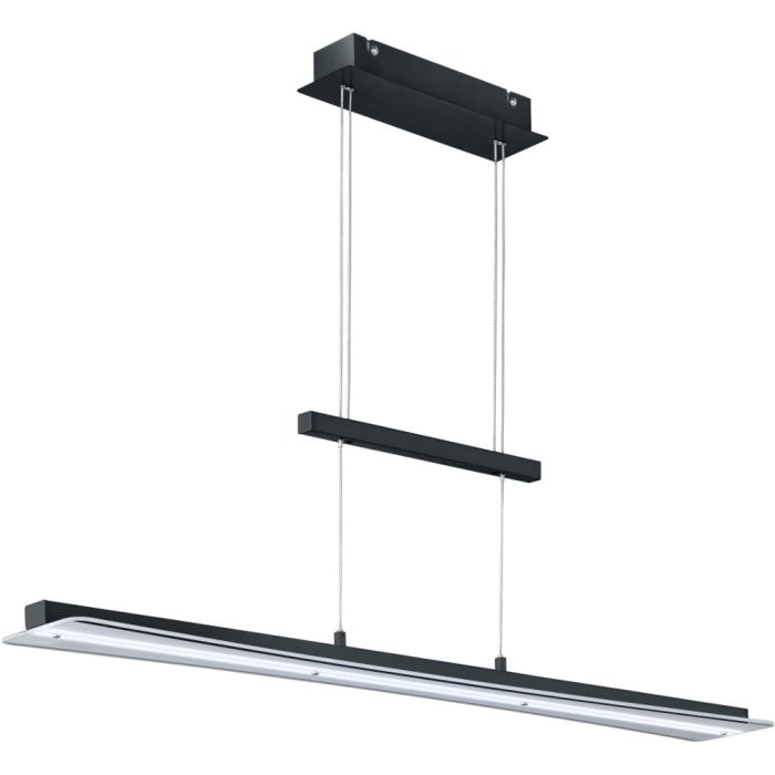 Trio Smash R32421132 mat zwarte in hoogte verstelbare hanglamp