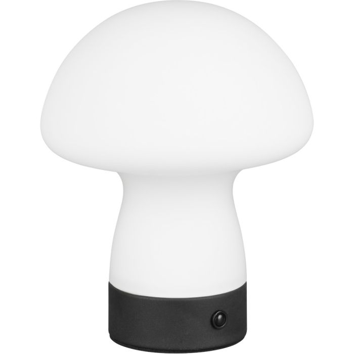 Reality Dooley R54981131 wit glazen oplaadbare tafellamp