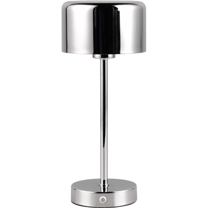 Trio Jeff R59151106 chromen tafellamp op batterijen