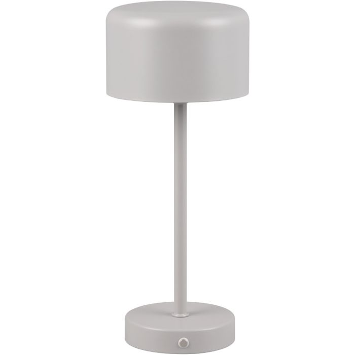Trio Jeff R59151177 grijze tafellamp op batterijen