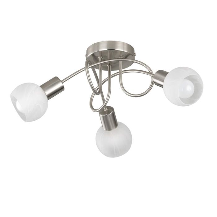 Trio Antibes R60173007 plafonnière nikkel