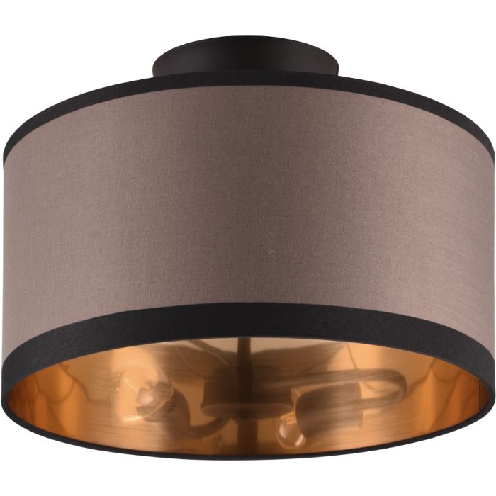 Trio Davos R61552041 taupe kleurige plafonniere